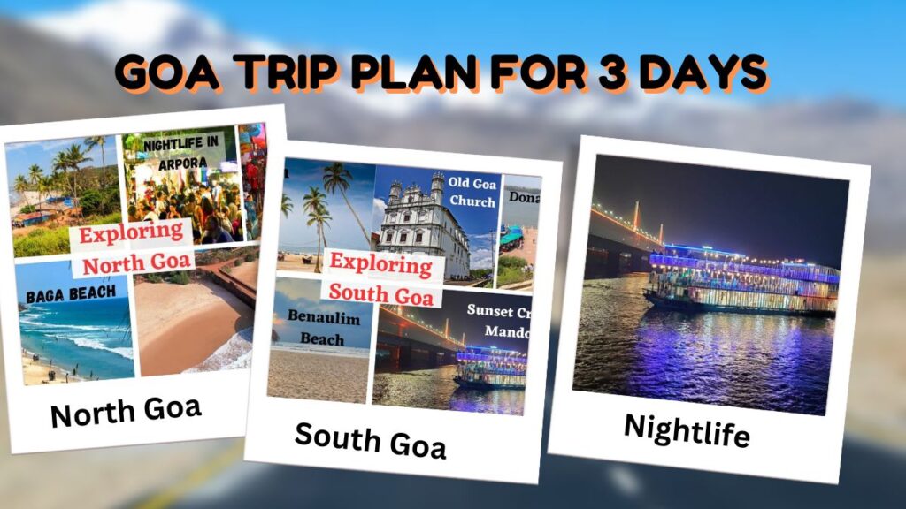 north goa trip plan for 3 days pdf